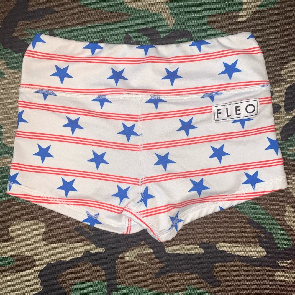 FLEO stars stripes US flag white XS original 🇺🇸